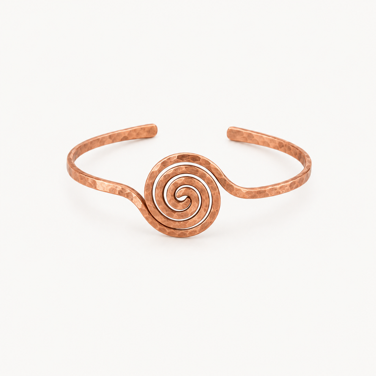 Spiral Copper Anklet