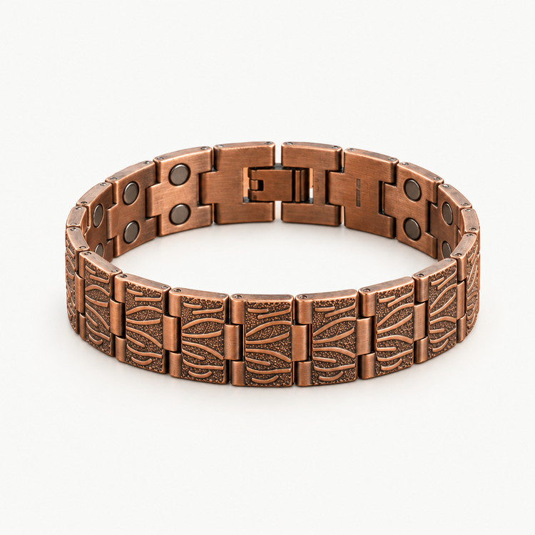 Brogue Men's Copper Bracelet