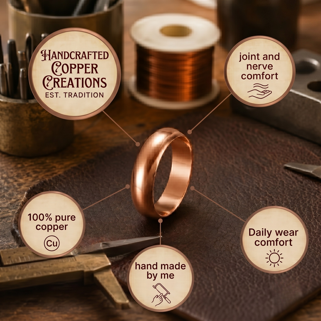 Patricia's Plain Copper Ring