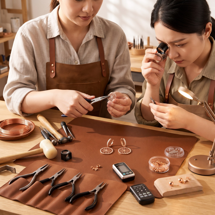 Patricia's Mandala Copper Earrings
