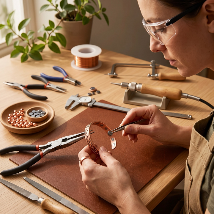 Patricia's Dot Copper Bracelet