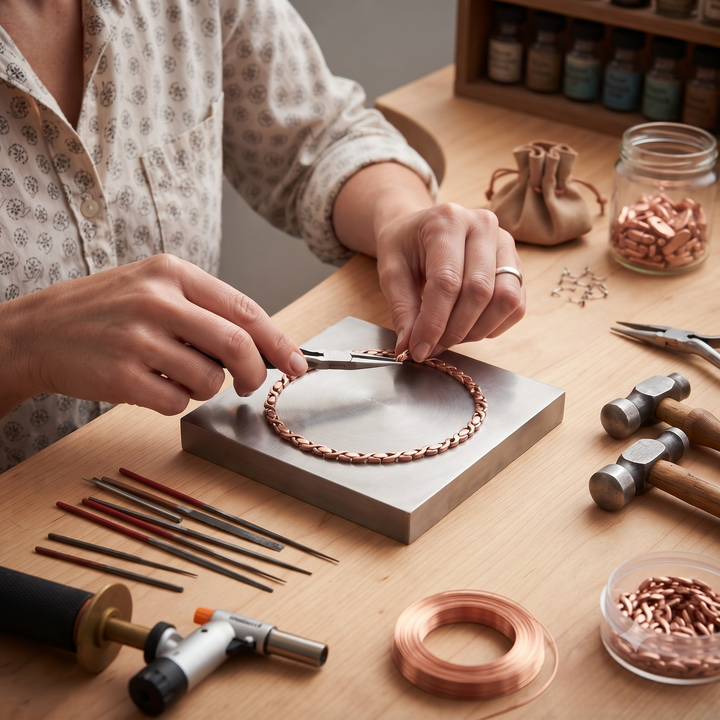 Patricia's Pine Copper Necklace
