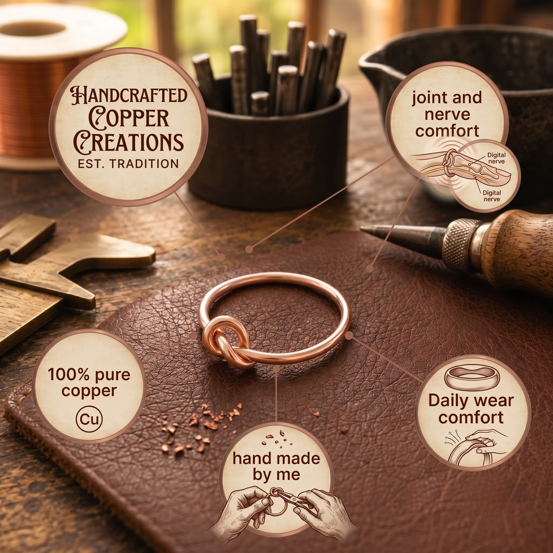 Patricia's Lace Copper Ring