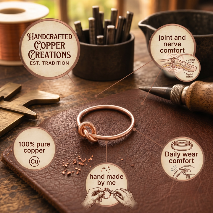Patricia's Lace Copper Ring