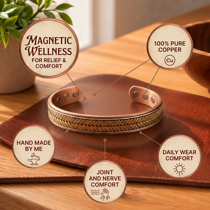 Patricia's Wheat Copper Bracelet