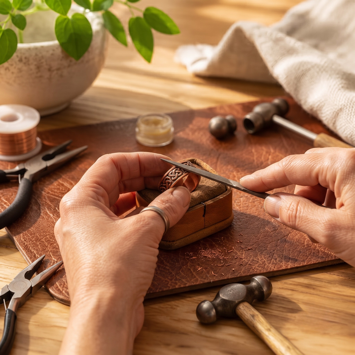 Patricia's Bracken Copper Ring