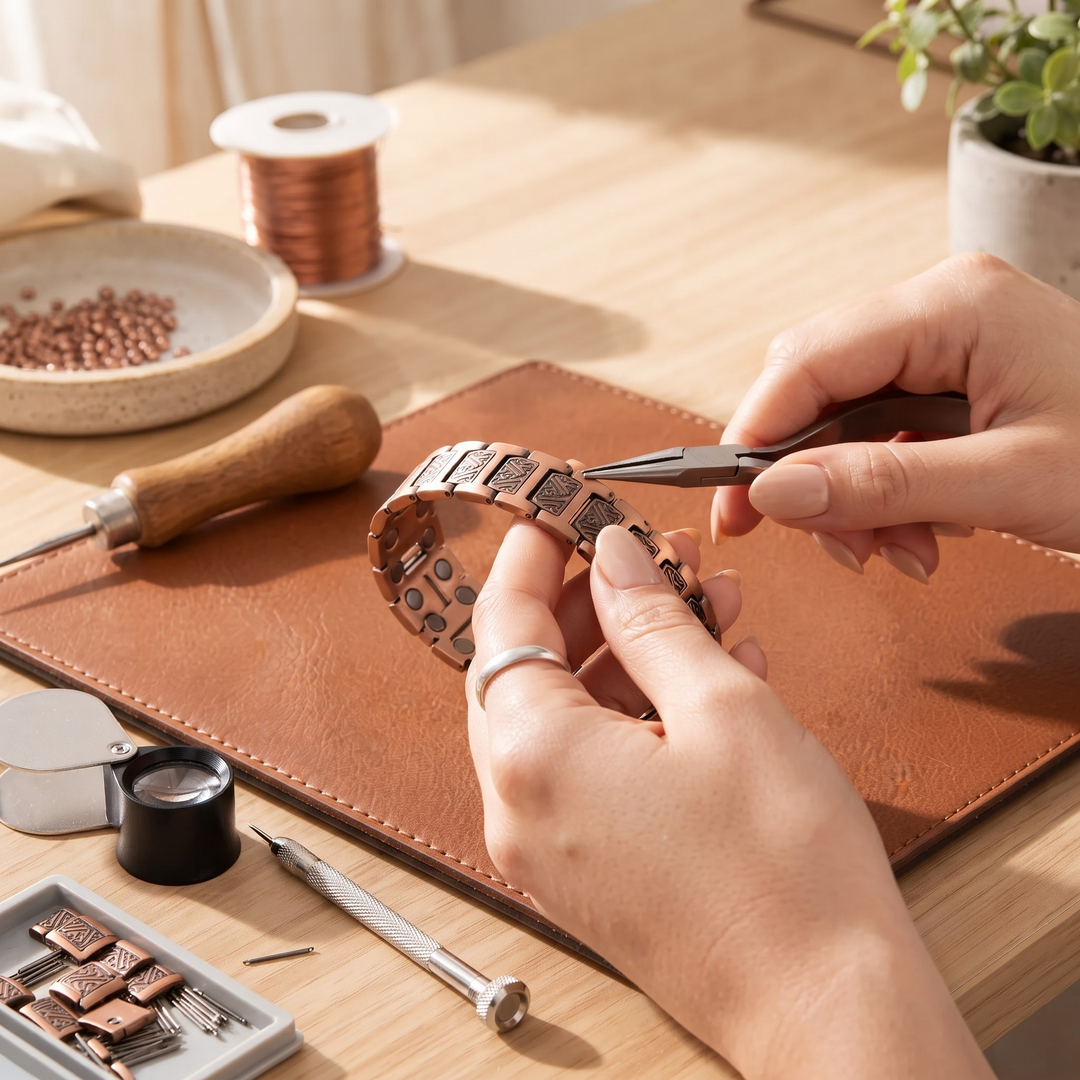 Patricia's Slate Men's Copper Bracelet