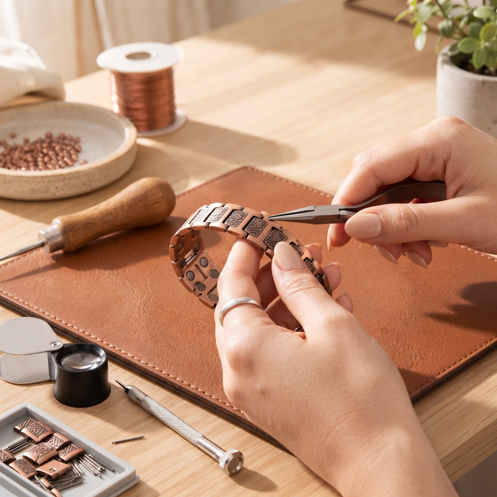 Patricia's Slate Men's Copper Bracelet