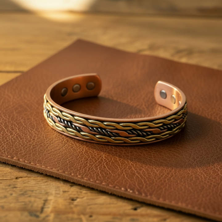 Patricia's Wicker Copper Bracelet